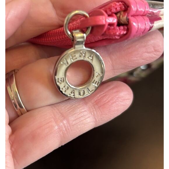 Vera Bradley HELLO DAHLIA PENCIL POUCH Frill 3-Ring Binder School Case - Picture 4 of 4